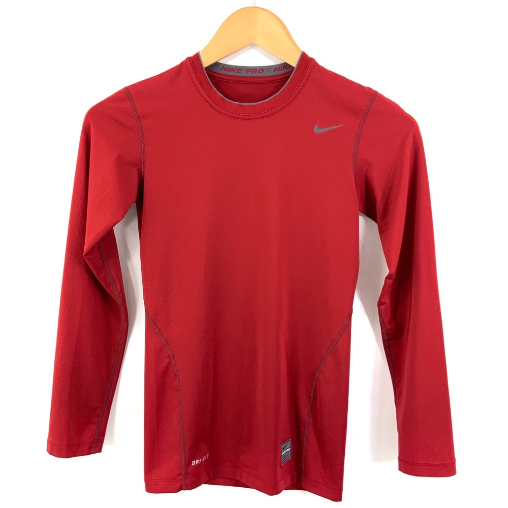 ♻️DONATED 3-30-24♻️ NIKE PRO Compression Long Sleeve Under Shirt Youth - Picture 1 of 4